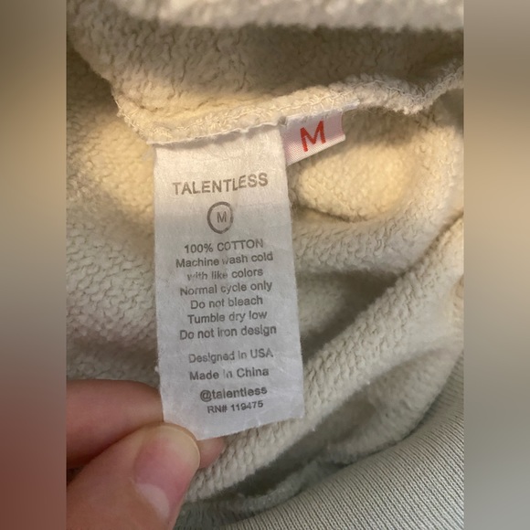 **SOLD** TALENTLESS Hoodie - Picture 3 of 4